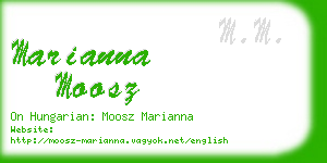 marianna moosz business card